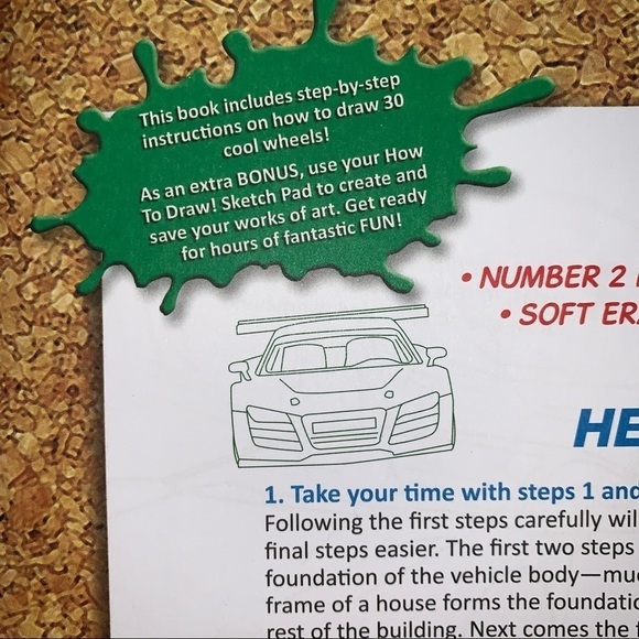 Kidsbooks | 2013 How to Draw! COOL WHEELS Paperback Drawing Book - Picture 3 of 12